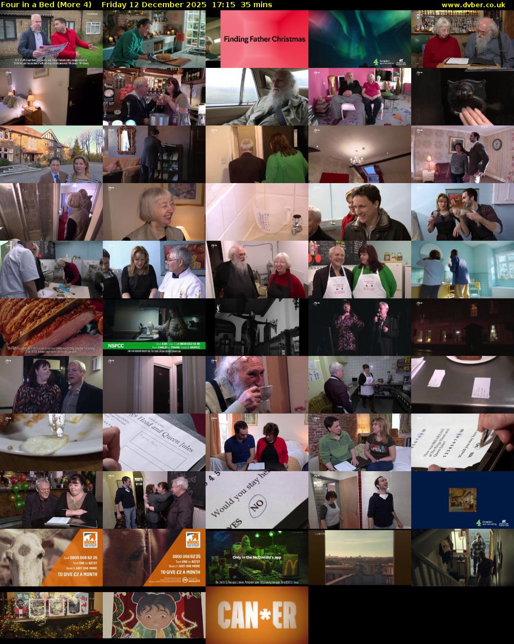 Four in a Bed (More 4) Friday 12 December 2025 17:15 - 17:50