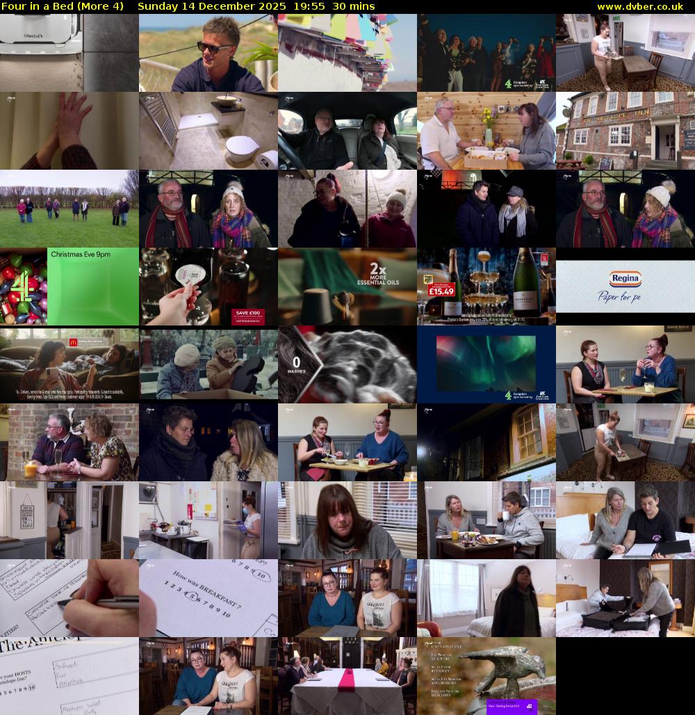 Four in a Bed (More 4) Sunday 14 December 2025 19:55 - 20:25