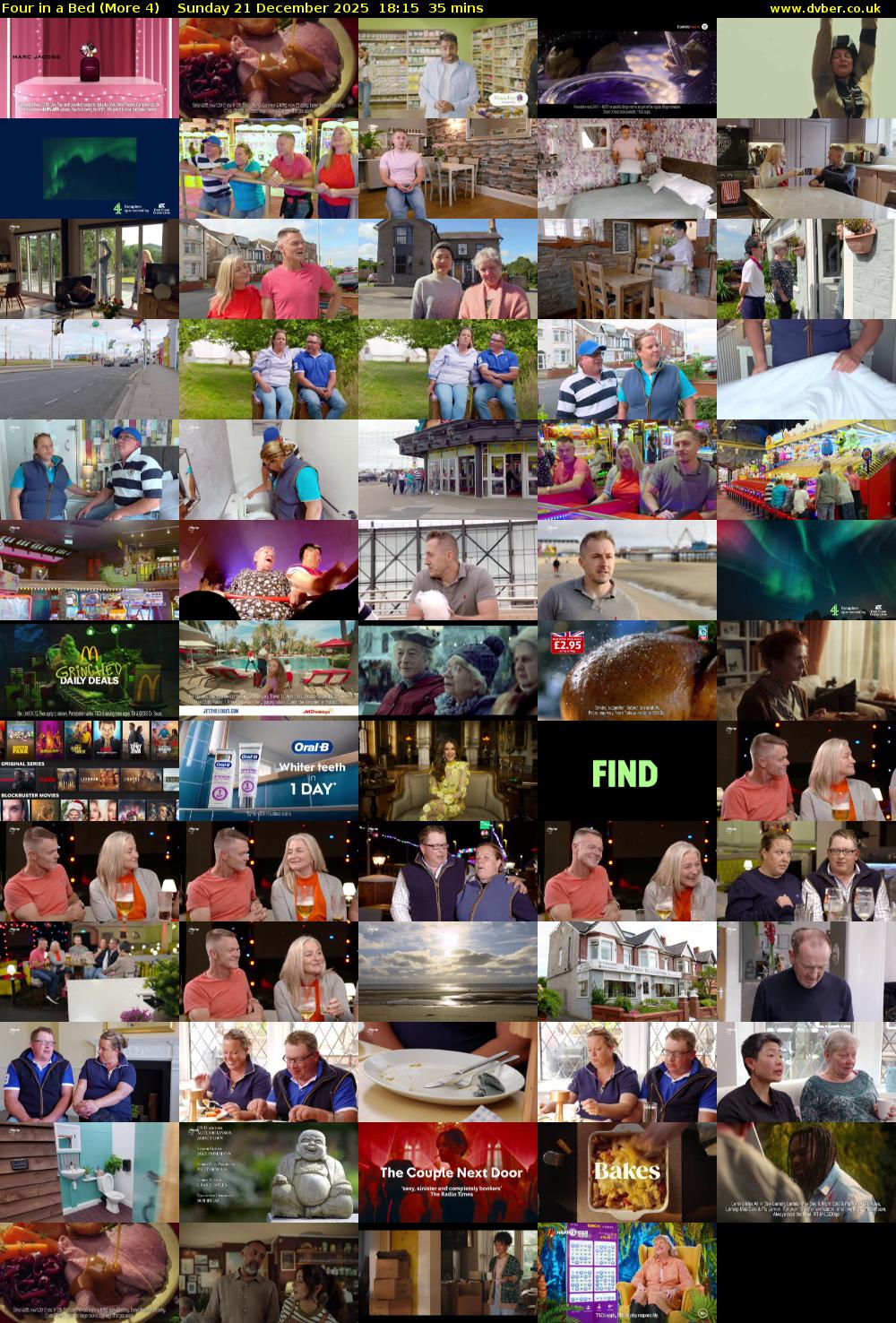 Four in a Bed (More 4) Sunday 21 December 2025 18:15 - 18:50