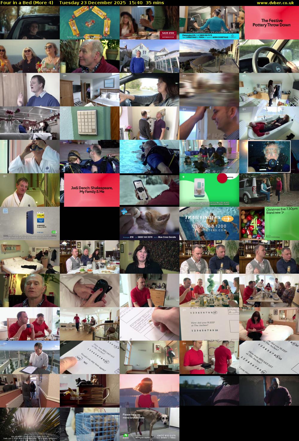 Four in a Bed (More 4) Tuesday 23 December 2025 15:40 - 16:15
