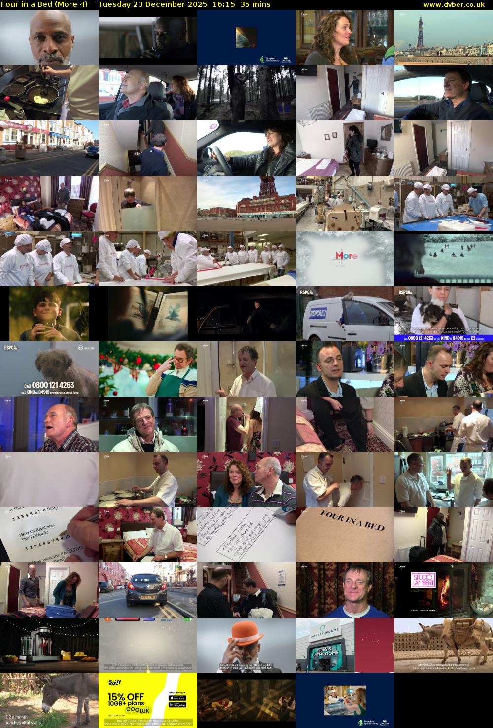 Four in a Bed (More 4) Tuesday 23 December 2025 16:15 - 16:50