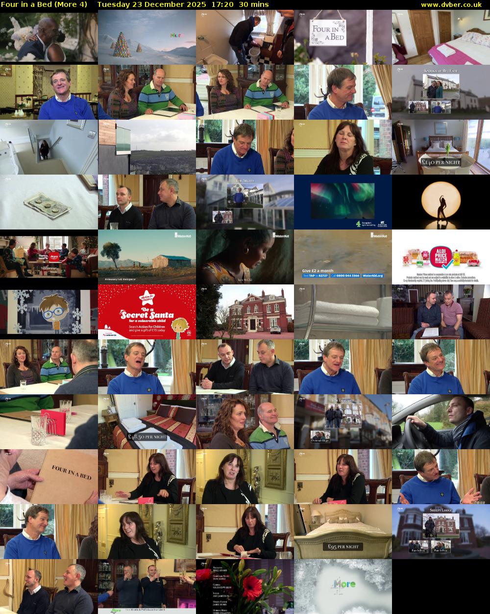 Four in a Bed (More 4) Tuesday 23 December 2025 17:20 - 17:50