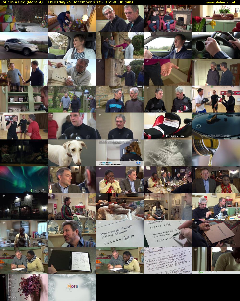 Four in a Bed (More 4) Thursday 25 December 2025 16:50 - 17:20