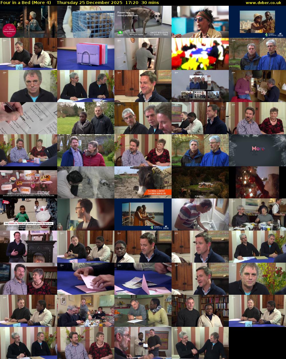 Four in a Bed (More 4) Thursday 25 December 2025 17:20 - 17:50