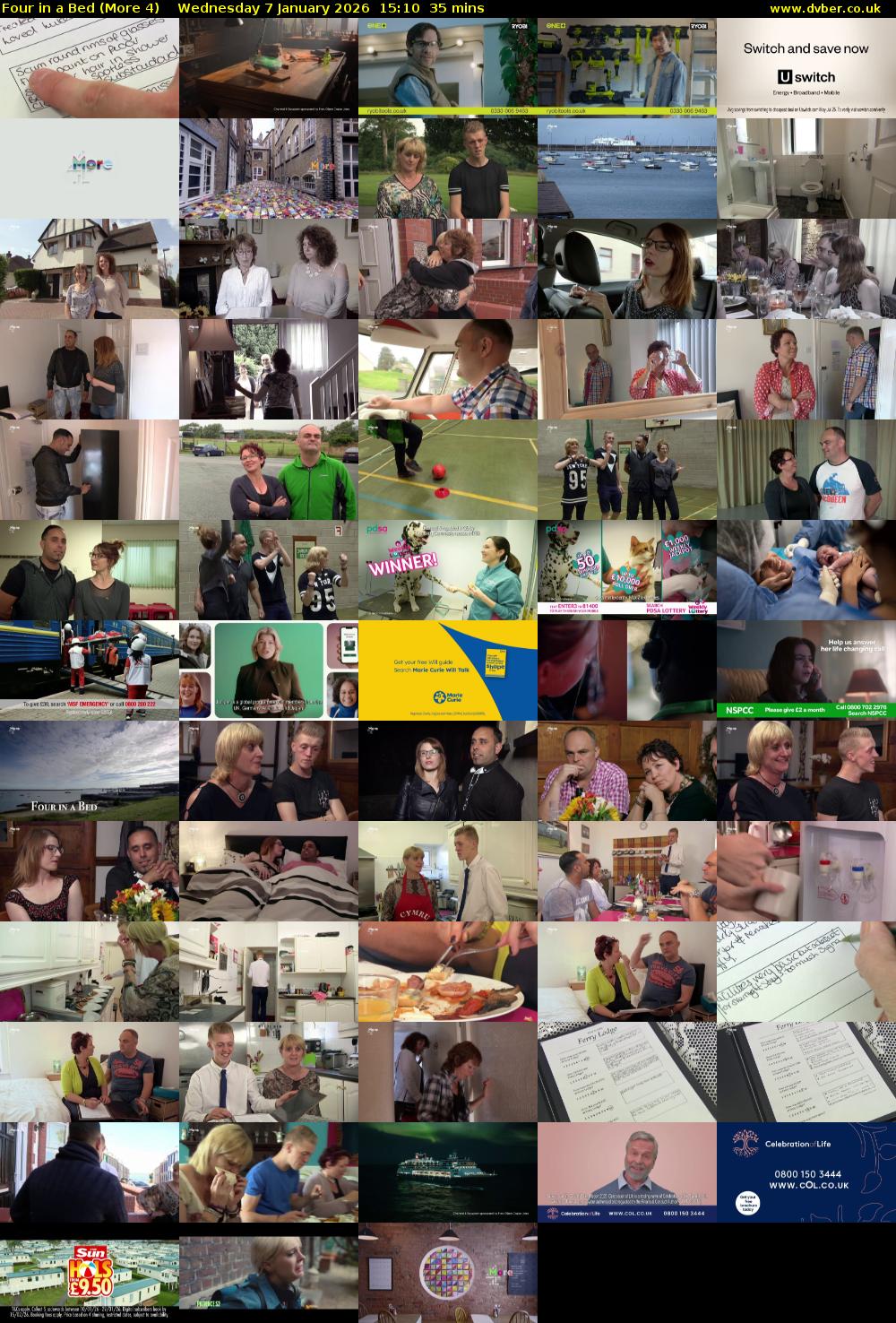 Four in a Bed (More 4) Wednesday 7 January 2026 15:10 - 15:45