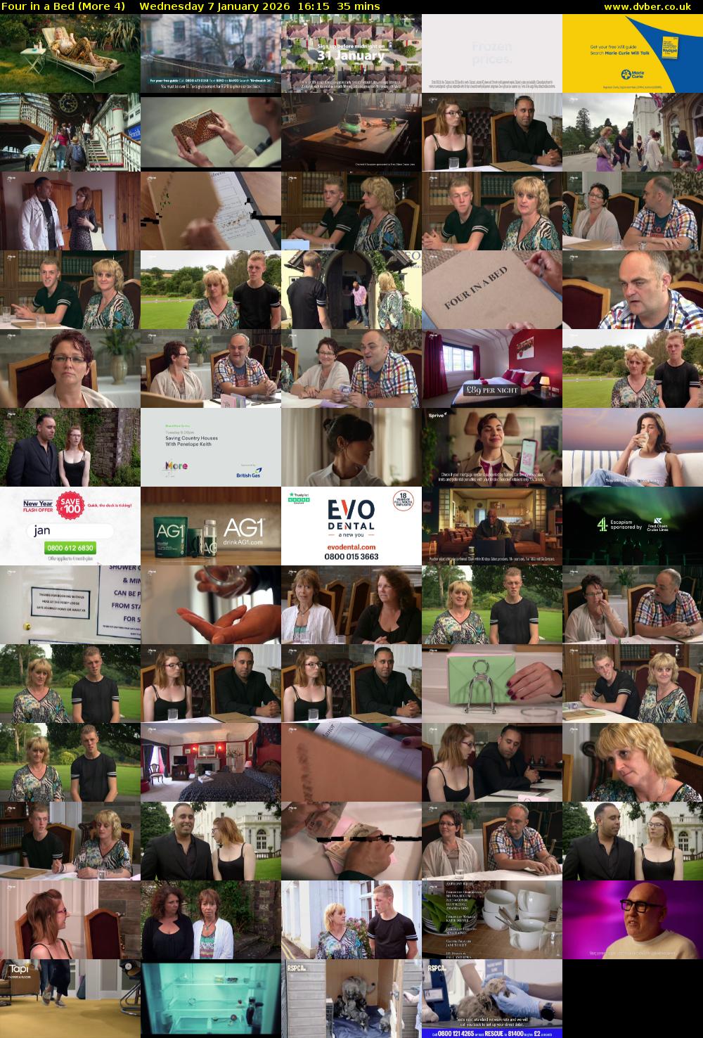 Four in a Bed (More 4) Wednesday 7 January 2026 16:15 - 16:50