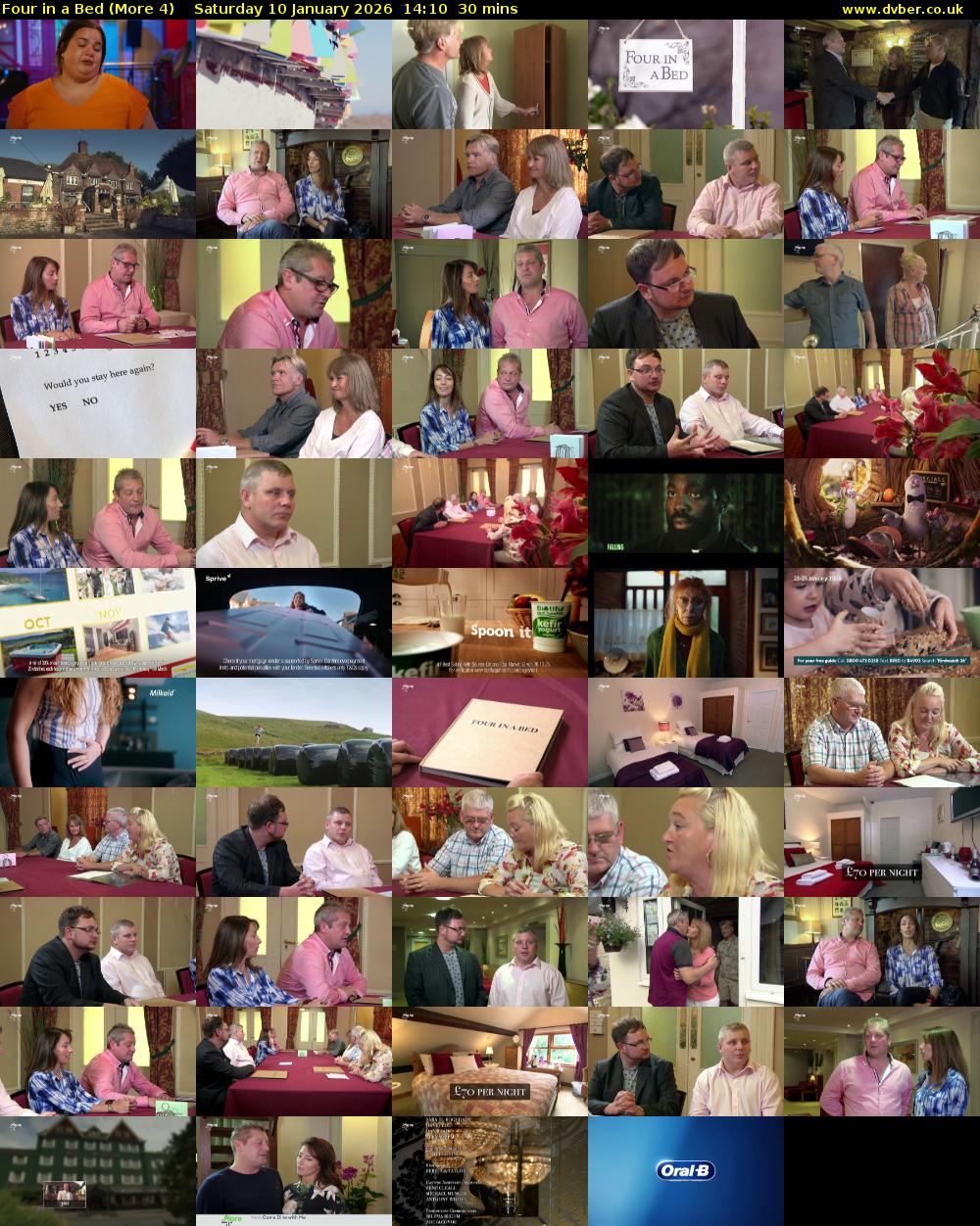 Four in a Bed (More 4) Saturday 10 January 2026 14:10 - 14:40