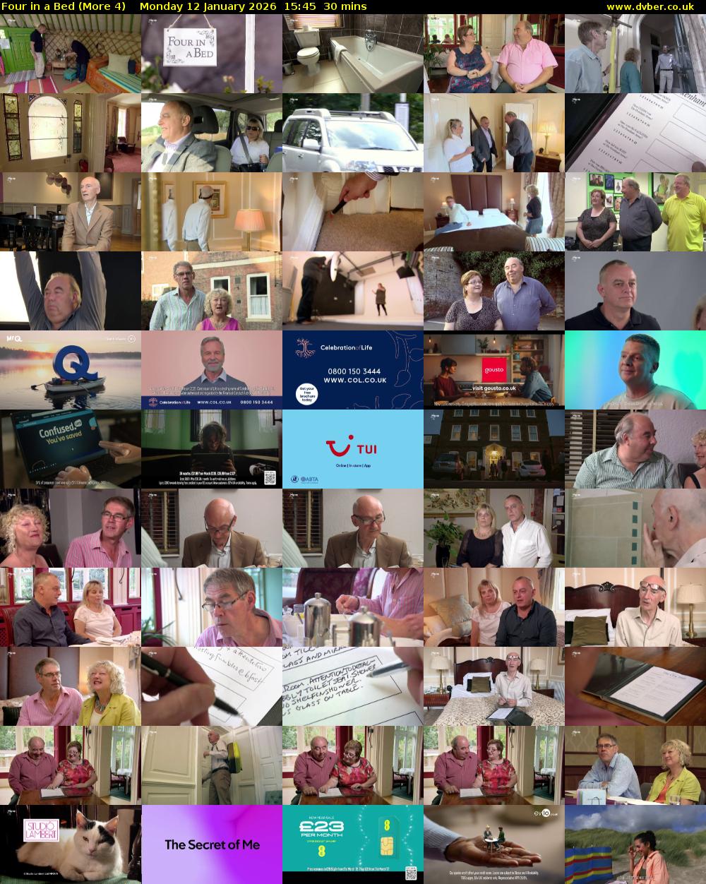 Four in a Bed (More 4) Monday 12 January 2026 15:45 - 16:15