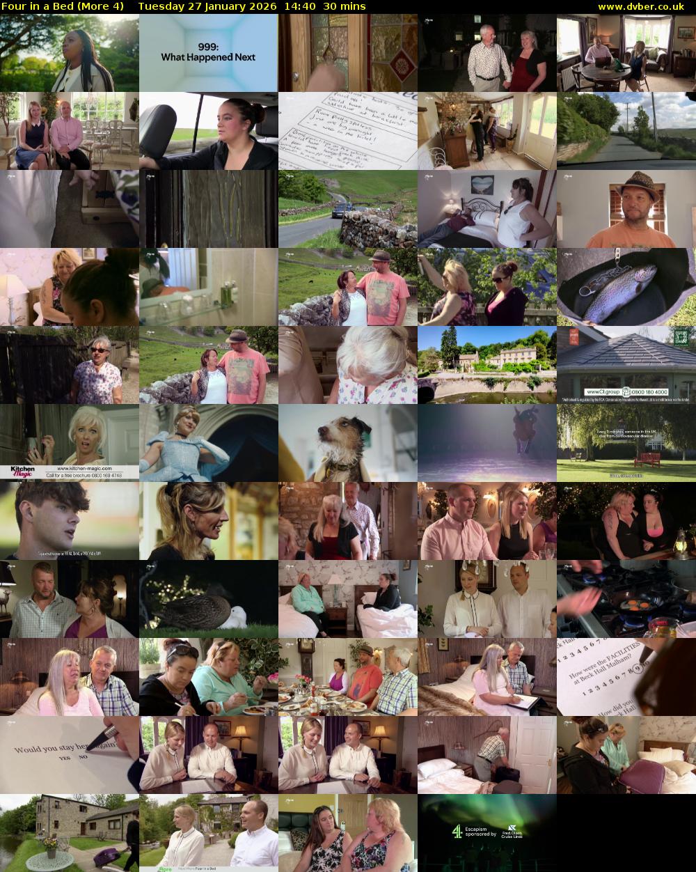 Four in a Bed (More 4) Tuesday 27 January 2026 14:40 - 15:10