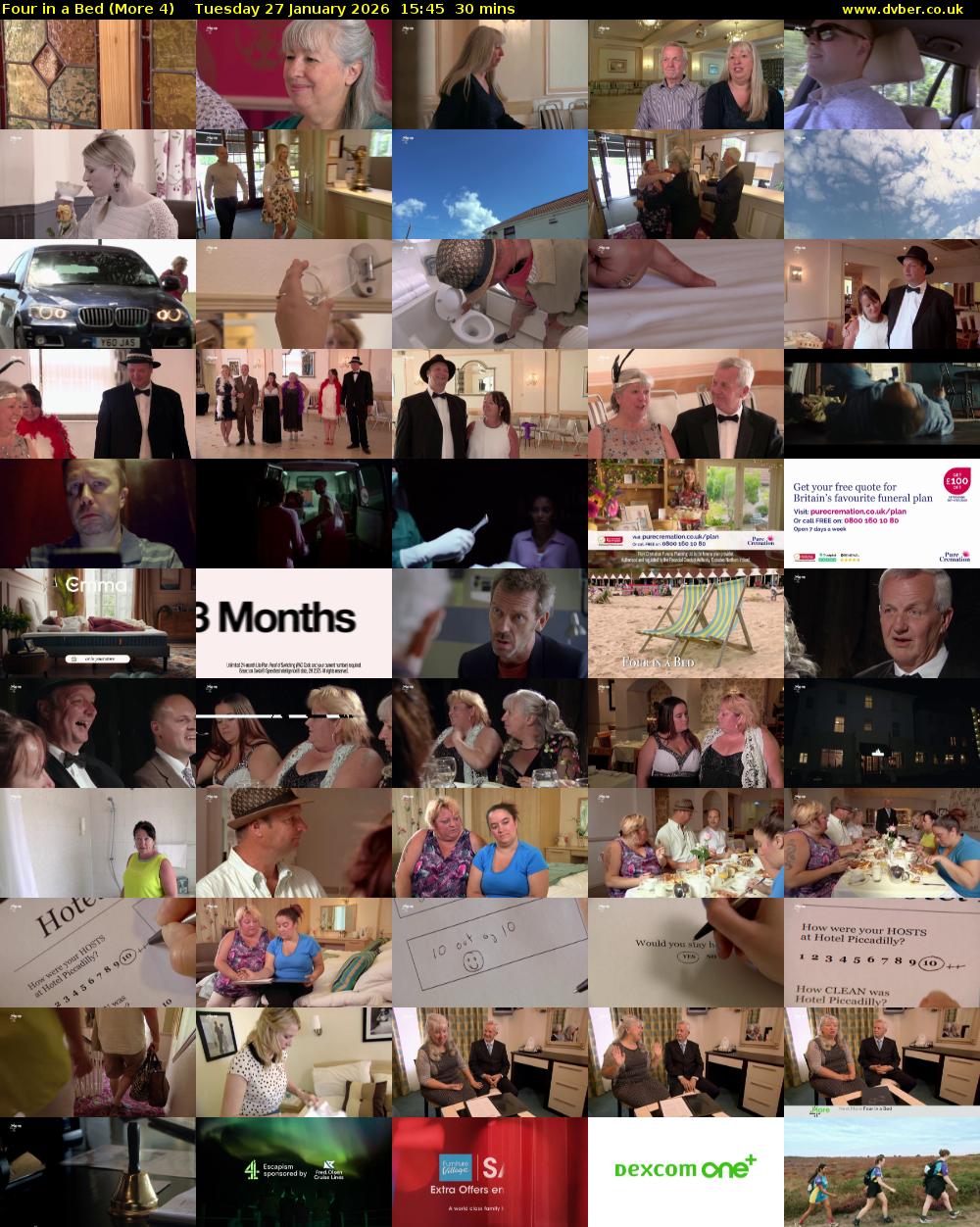 Four in a Bed (More 4) Tuesday 27 January 2026 15:45 - 16:15