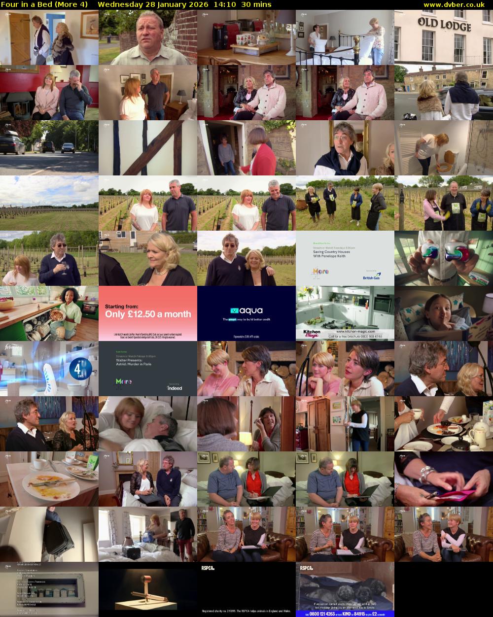 Four in a Bed (More 4) Wednesday 28 January 2026 14:10 - 14:40