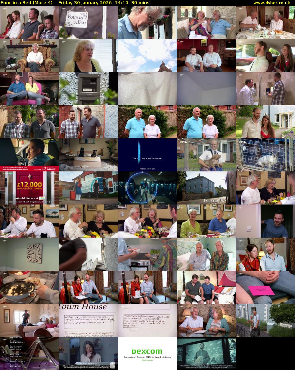 Four in a Bed (More 4) Friday 30 January 2026 14:10 - 14:40