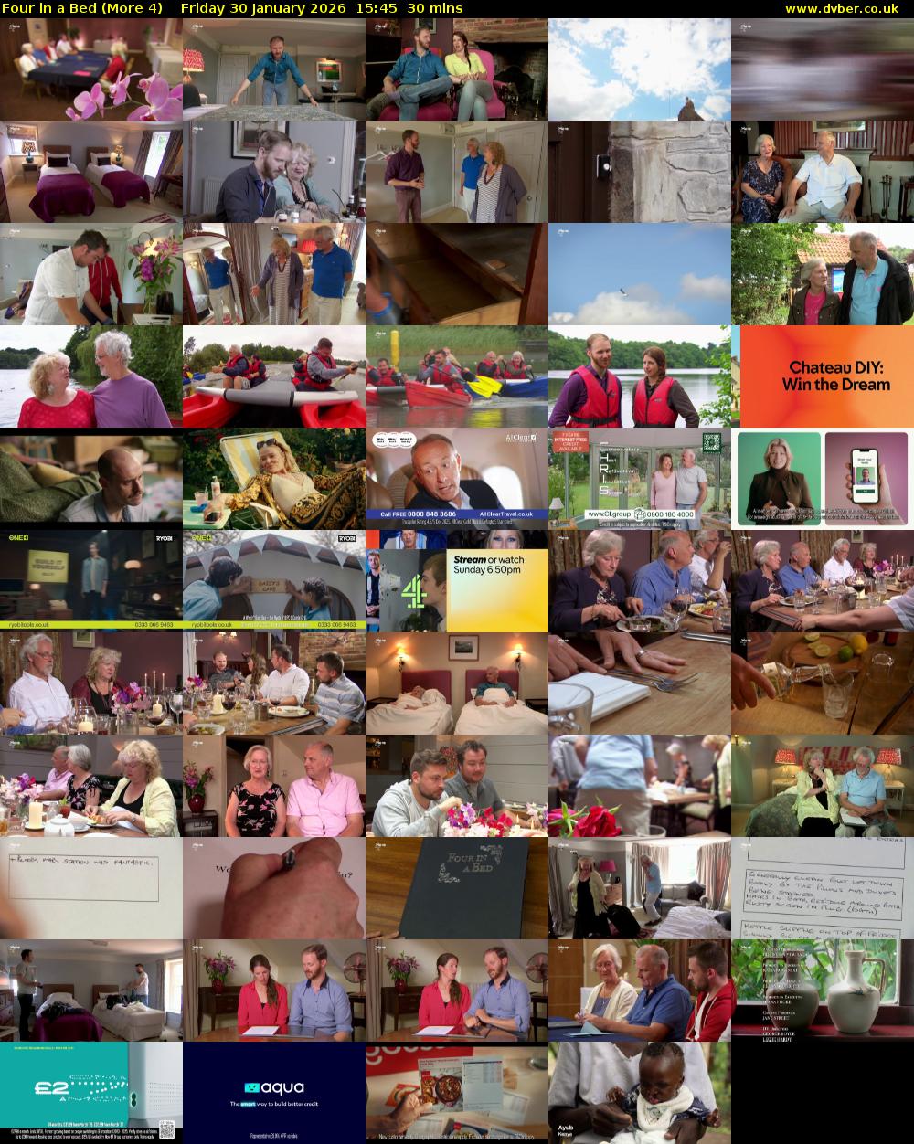 Four in a Bed (More 4) Friday 30 January 2026 15:45 - 16:15