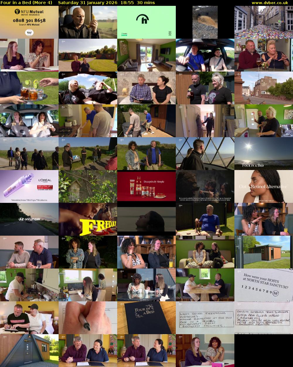 Four in a Bed (More 4) Saturday 31 January 2026 18:55 - 19:25