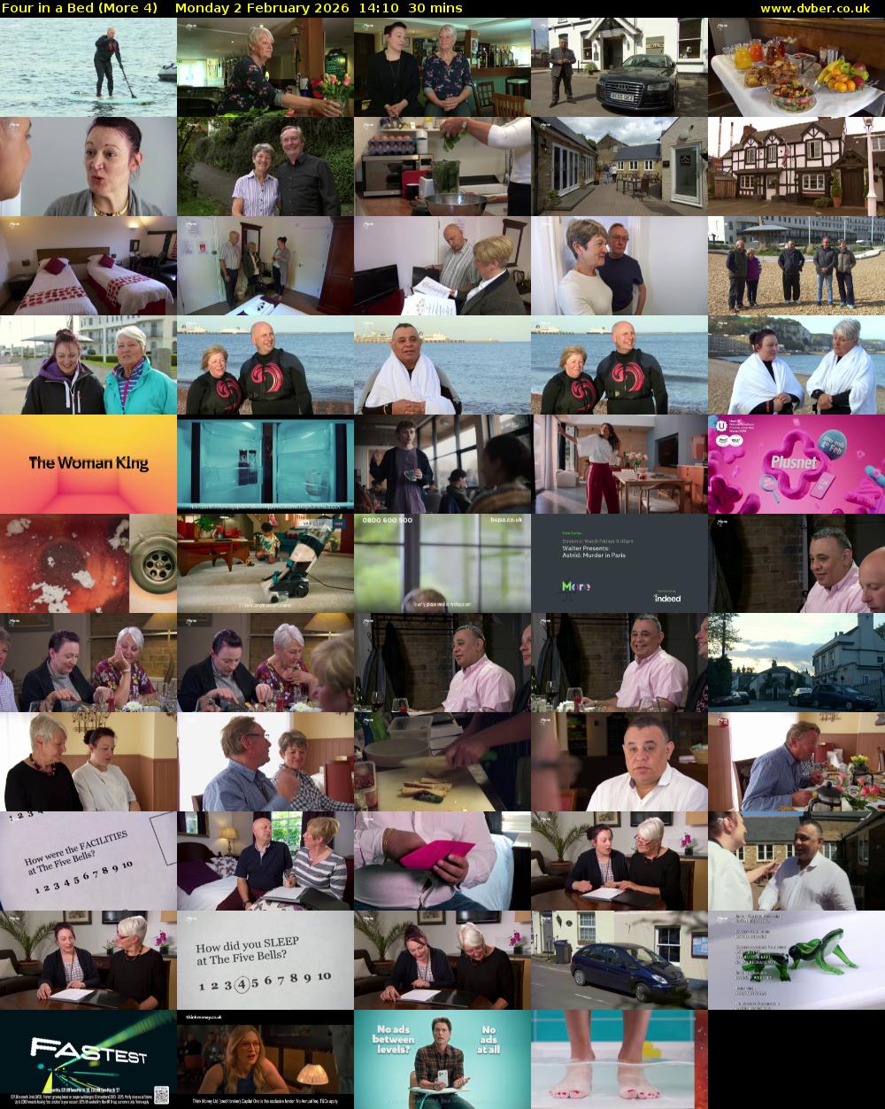 Four in a Bed (More 4) Monday 2 February 2026 14:10 - 14:40