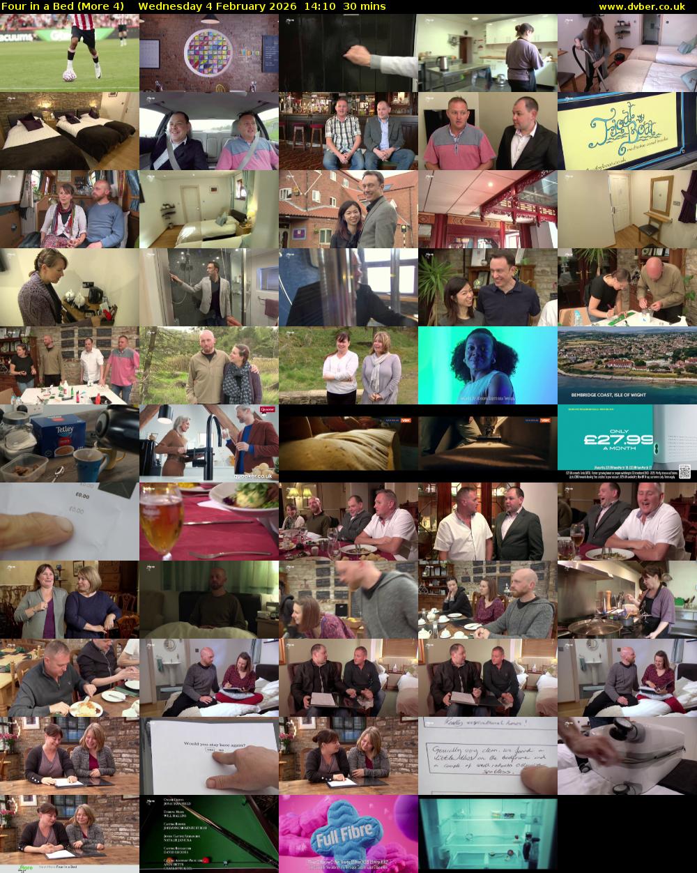 Four in a Bed (More 4) Wednesday 4 February 2026 14:10 - 14:40