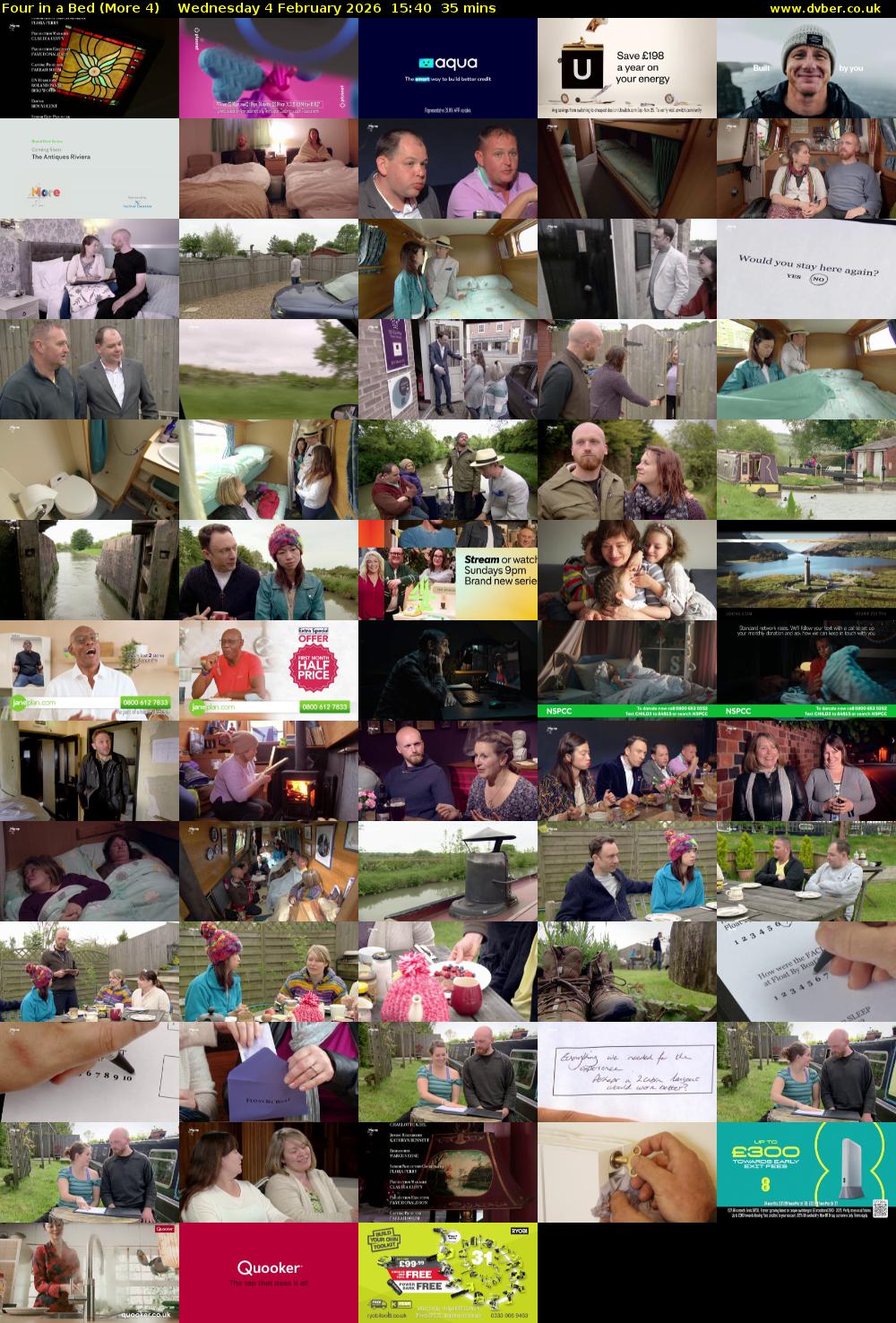 Four in a Bed (More 4) Wednesday 4 February 2026 15:40 - 16:15