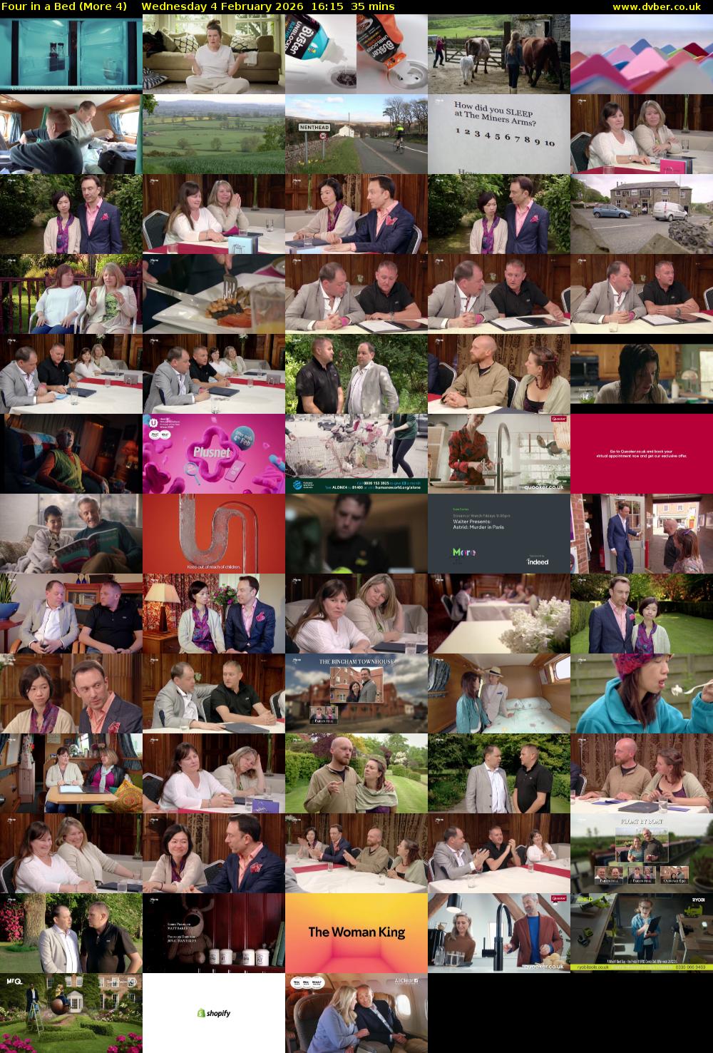 Four in a Bed (More 4) Wednesday 4 February 2026 16:15 - 16:50