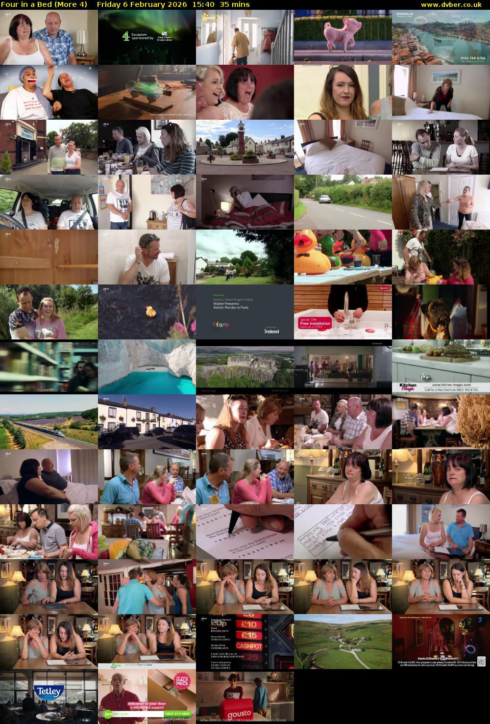 Four in a Bed (More 4) Friday 6 February 2026 15:40 - 16:15