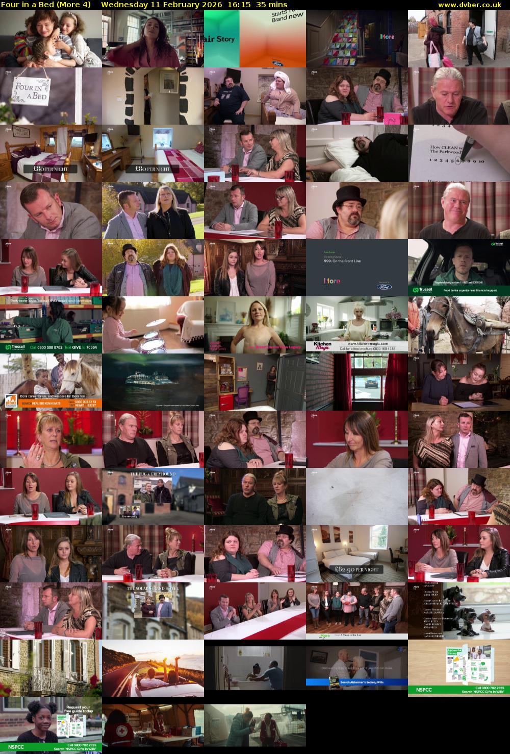 Four in a Bed (More 4) Wednesday 11 February 2026 16:15 - 16:50