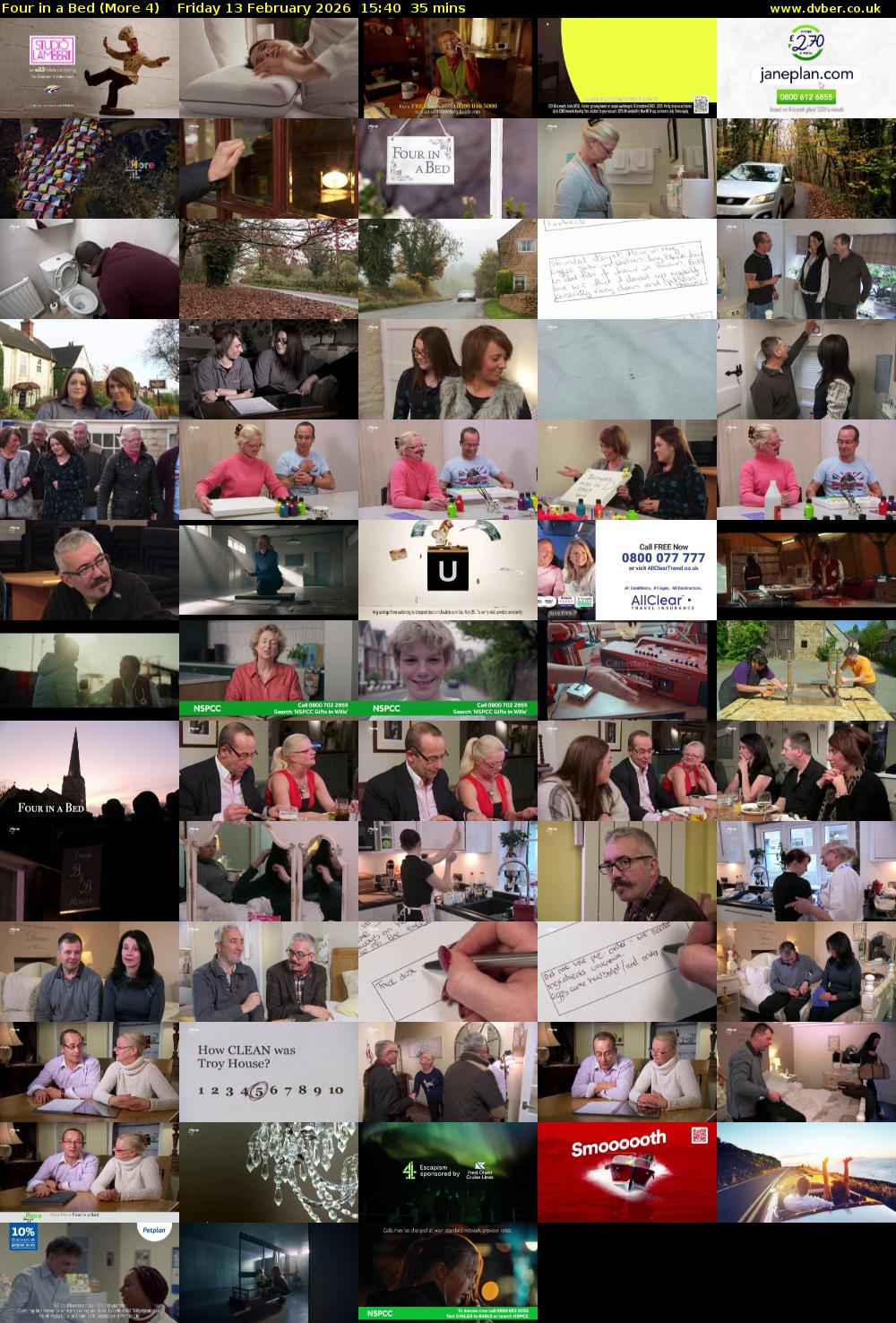 Four in a Bed (More 4) Friday 13 February 2026 15:40 - 16:15