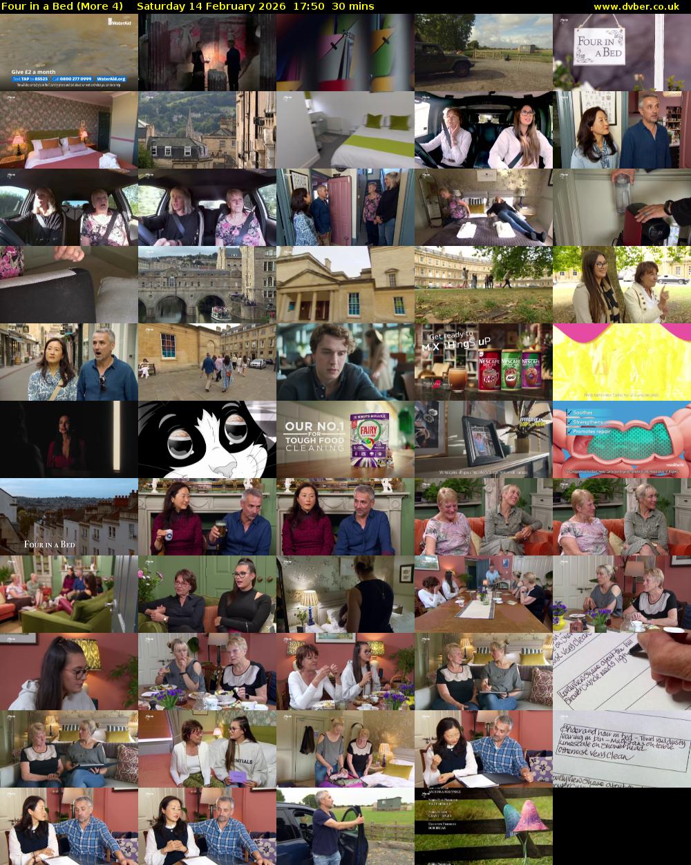 Four in a Bed (More 4) Saturday 14 February 2026 17:50 - 18:20