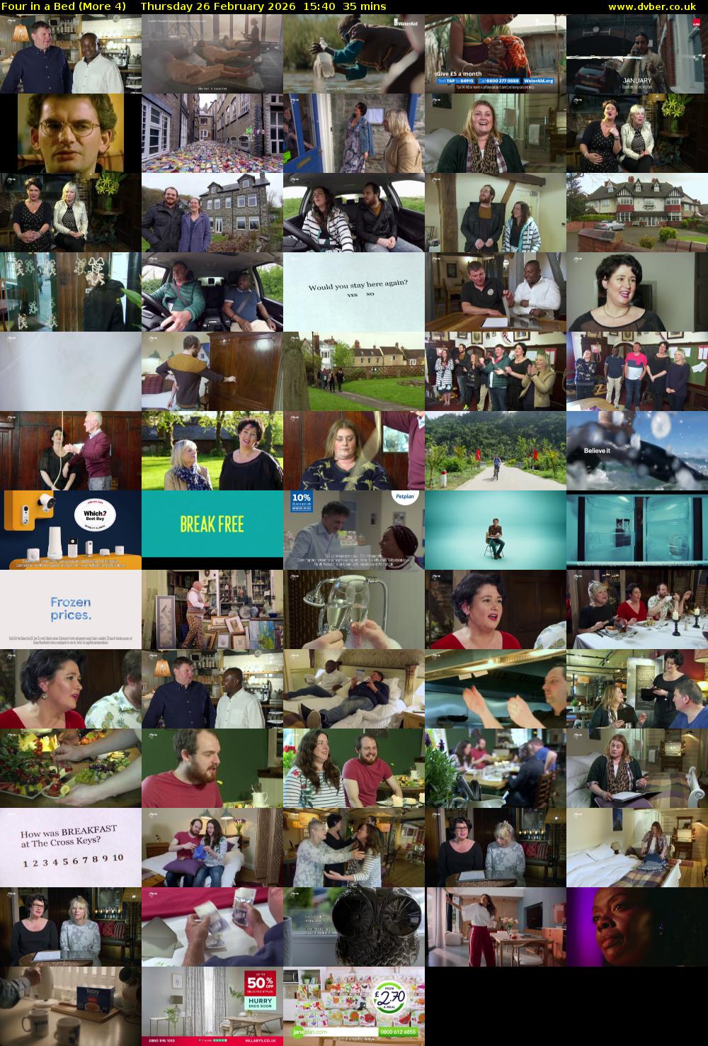 Four in a Bed (More 4) Thursday 26 February 2026 15:40 - 16:15