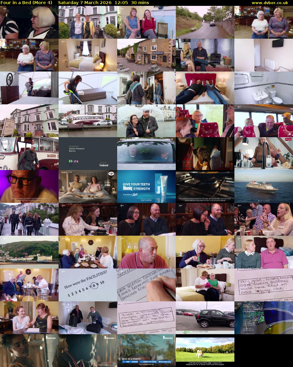 Four in a Bed (More 4) Saturday 7 March 2026 12:05 - 12:35