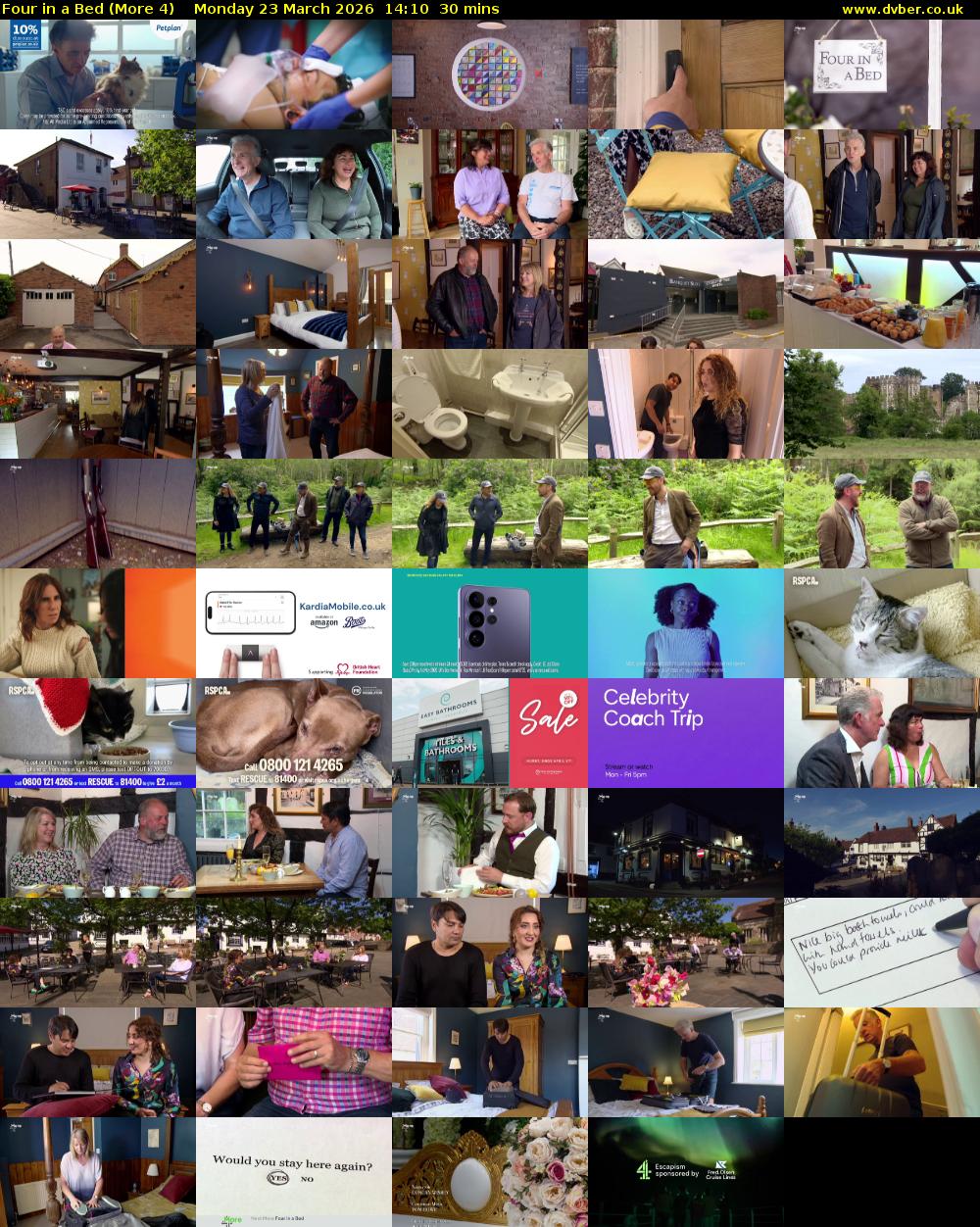 Four in a Bed (More 4) Monday 23 March 2026 14:10 - 14:40