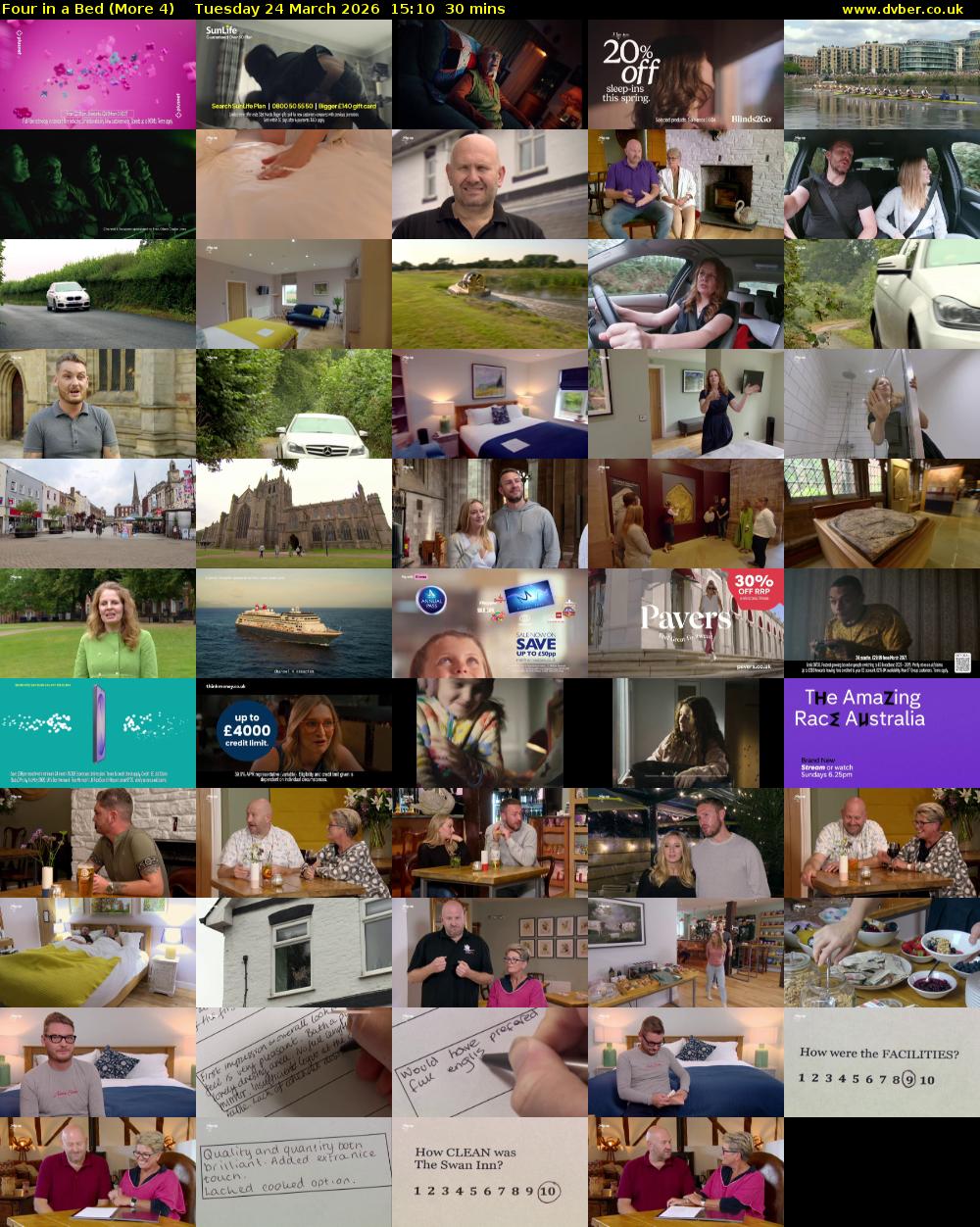 Four in a Bed (More 4) Tuesday 24 March 2026 15:10 - 15:40
