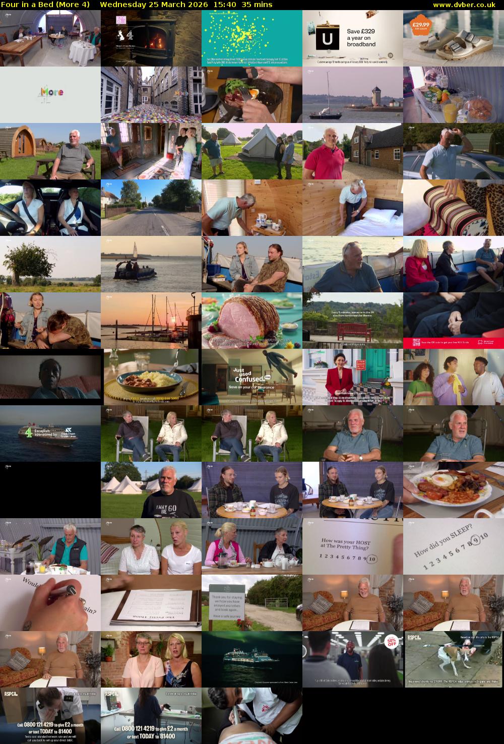 Four in a Bed (More 4) Wednesday 25 March 2026 15:40 - 16:15