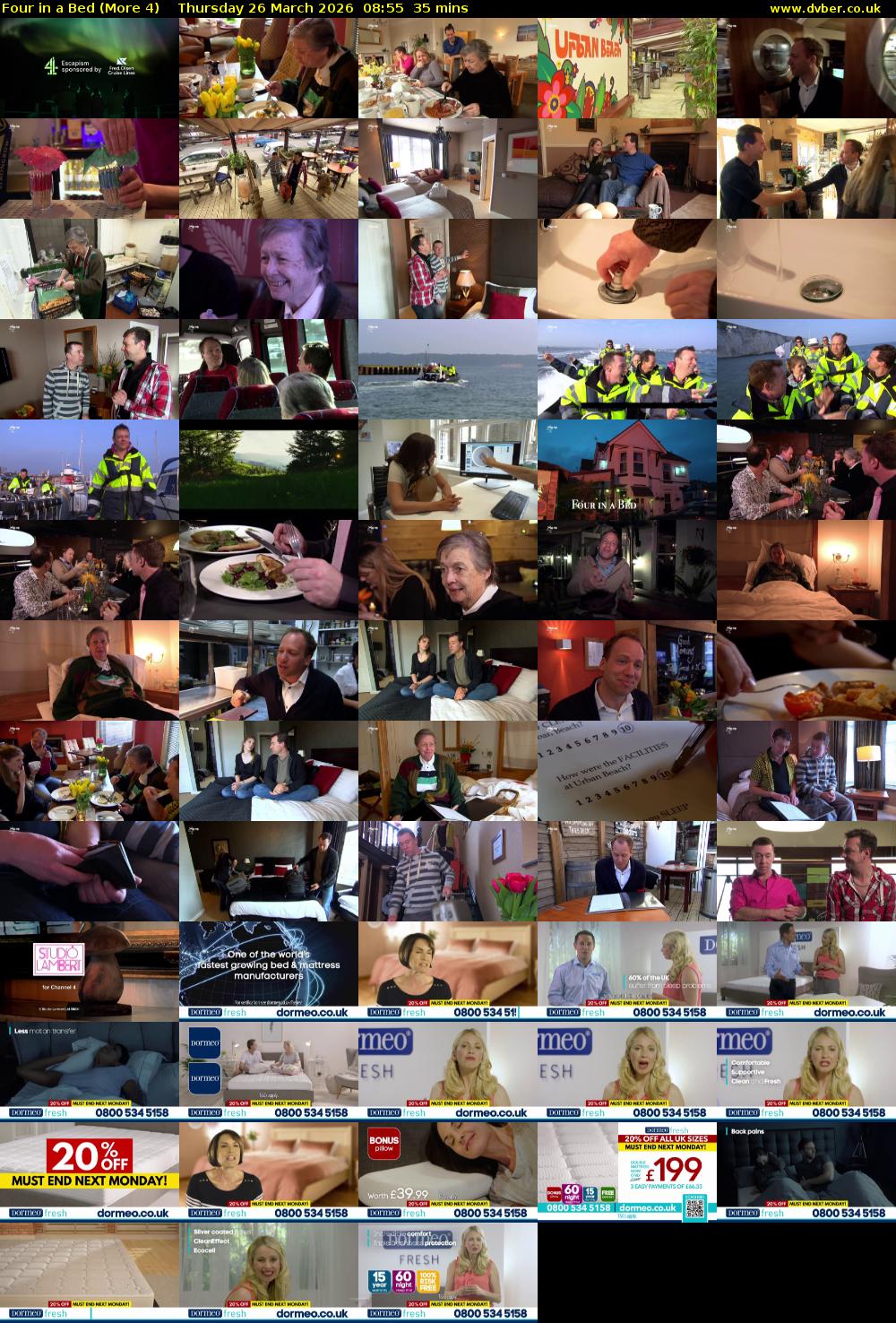 Four in a Bed (More 4) Thursday 26 March 2026 08:55 - 09:30