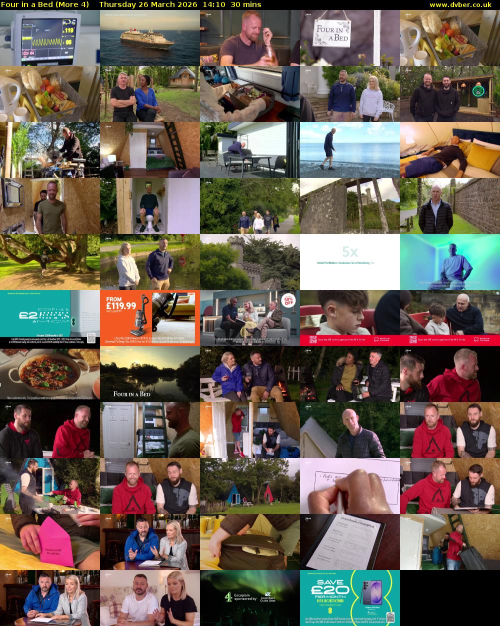 Four in a Bed (More 4) Thursday 26 March 2026 14:10 - 14:40