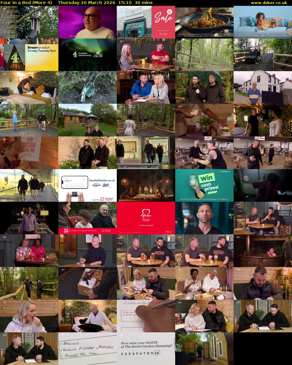 Four in a Bed (More 4) Thursday 26 March 2026 15:10 - 15:40