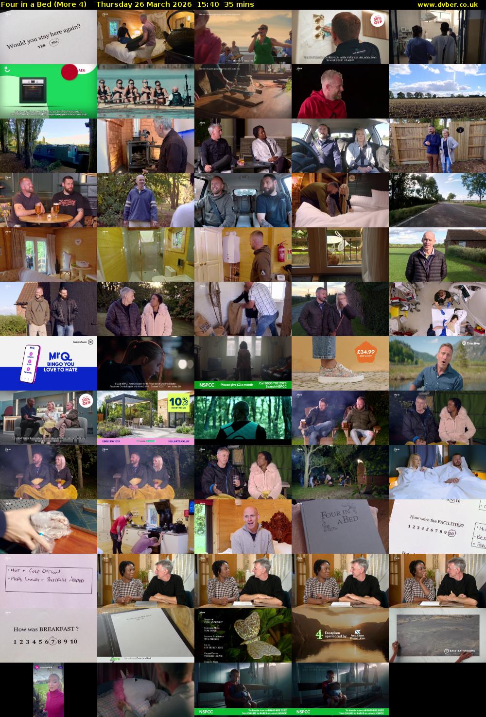 Four in a Bed (More 4) Thursday 26 March 2026 15:40 - 16:15