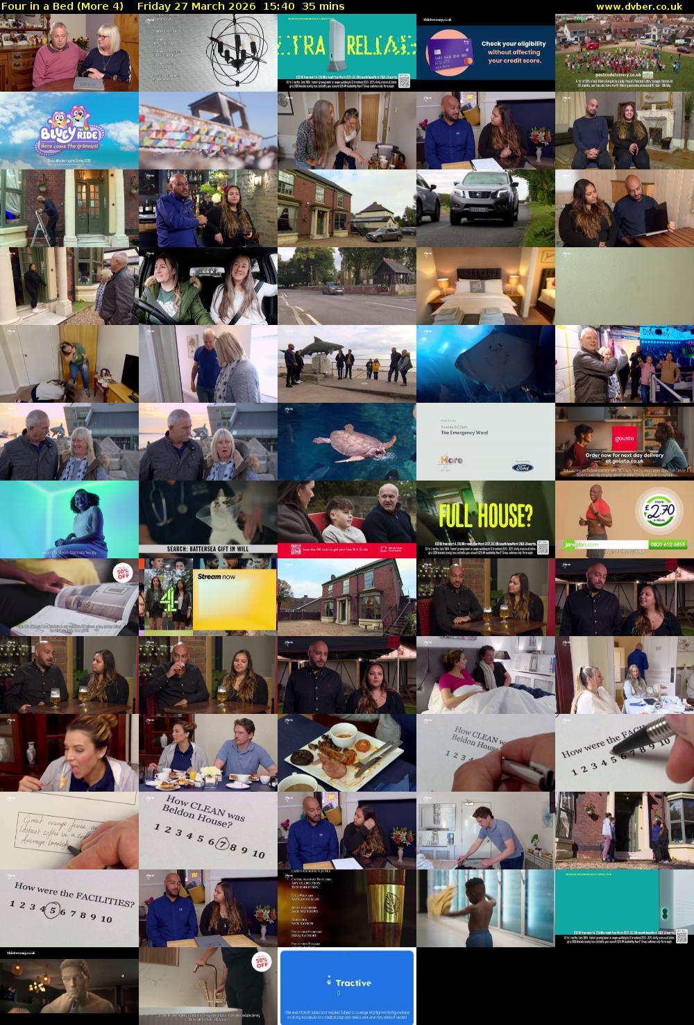 Four in a Bed (More 4) Friday 27 March 2026 15:40 - 16:15