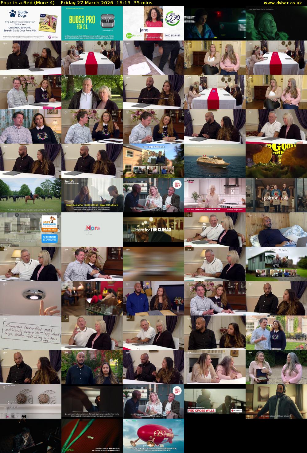 Four in a Bed (More 4) Friday 27 March 2026 16:15 - 16:50