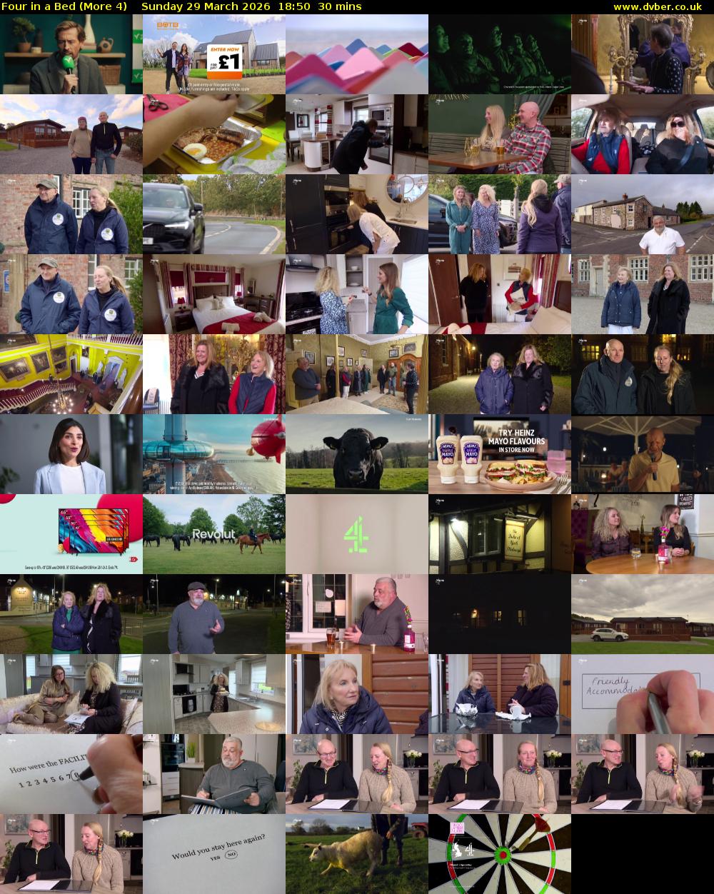 Four in a Bed (More 4) Sunday 29 March 2026 18:50 - 19:20