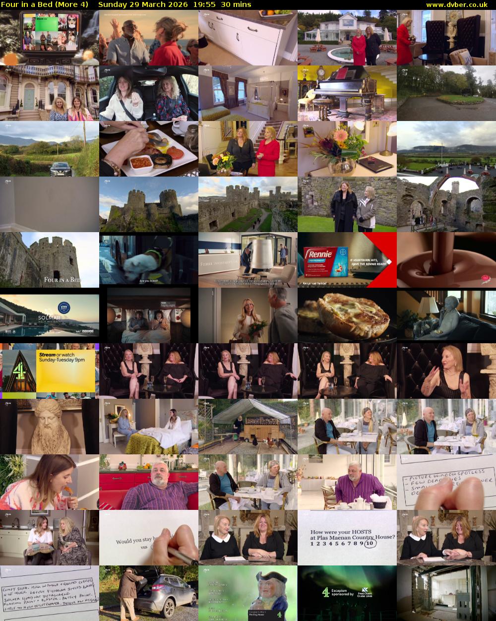 Four in a Bed (More 4) Sunday 29 March 2026 19:55 - 20:25