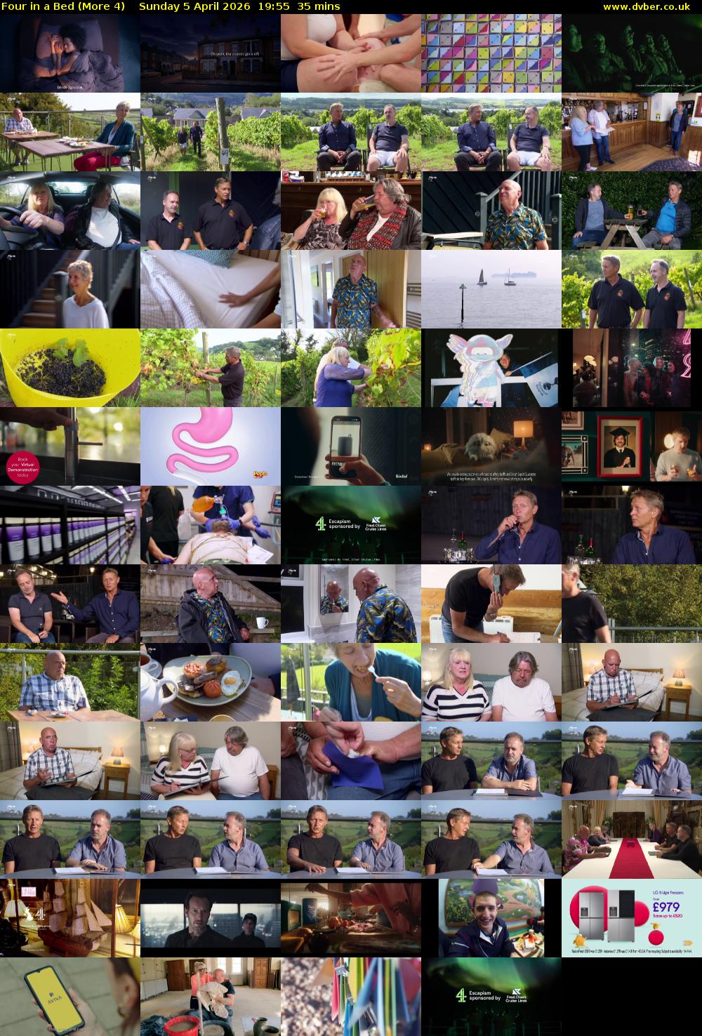 Four in a Bed (More 4) Sunday 5 April 2026 19:55 - 20:30