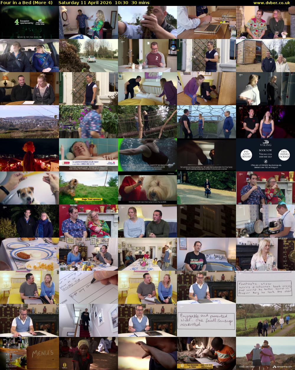 Four in a Bed (More 4) Saturday 11 April 2026 10:30 - 11:00