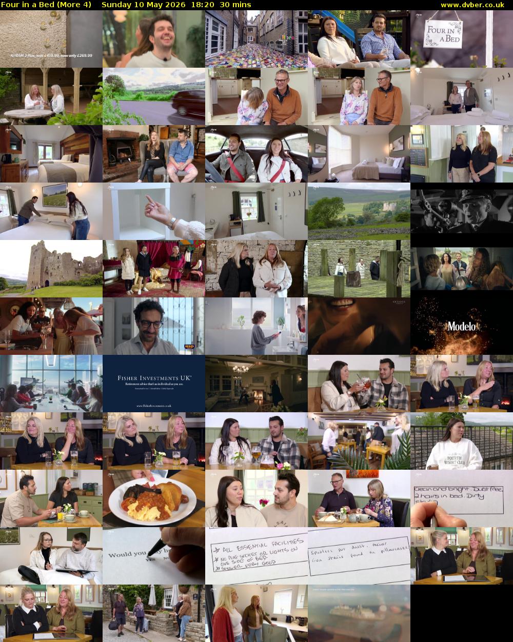 Four in a Bed (More 4) Sunday 10 May 2026 18:20 - 18:50