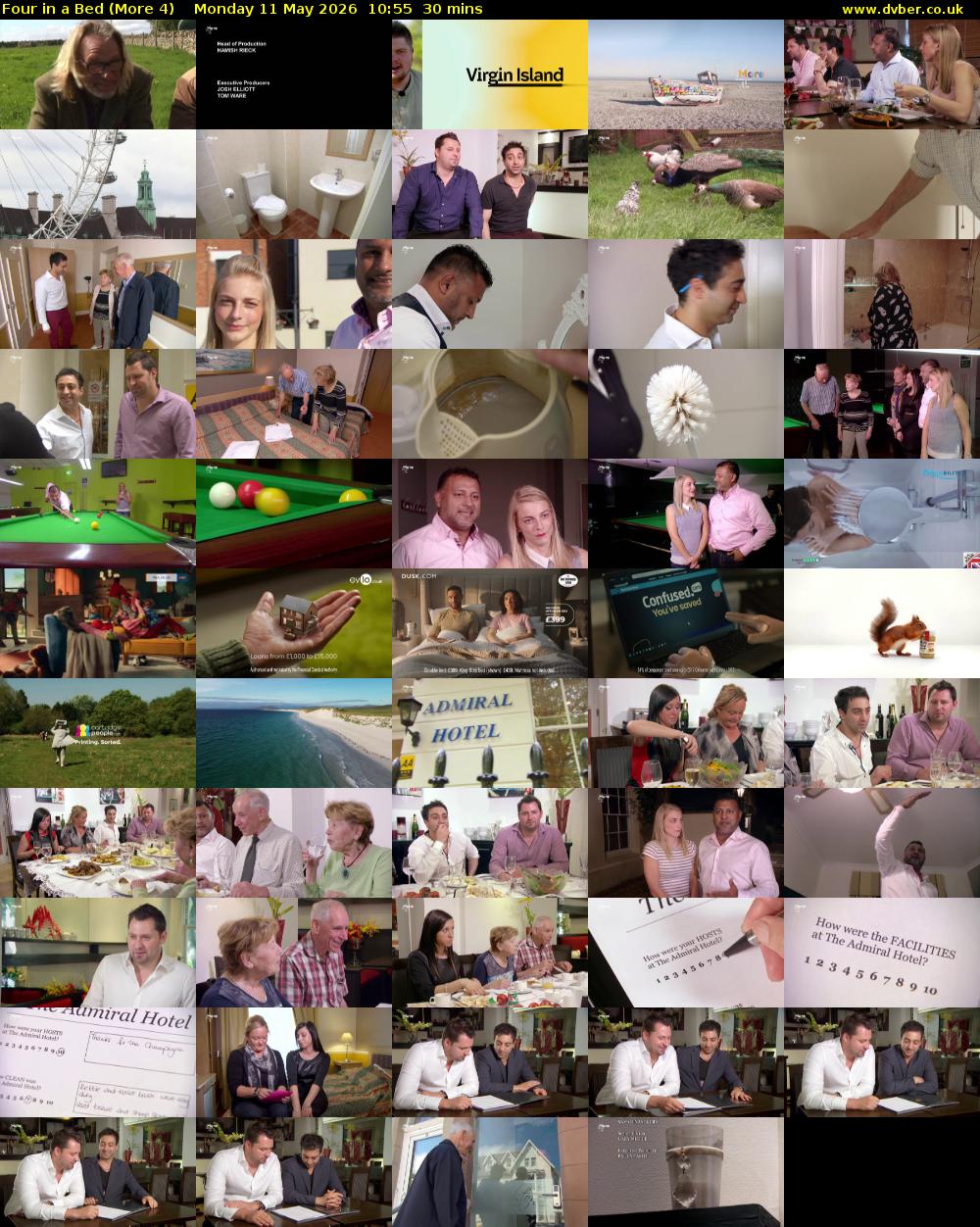 Four in a Bed (More 4) Monday 11 May 2026 10:55 - 11:25