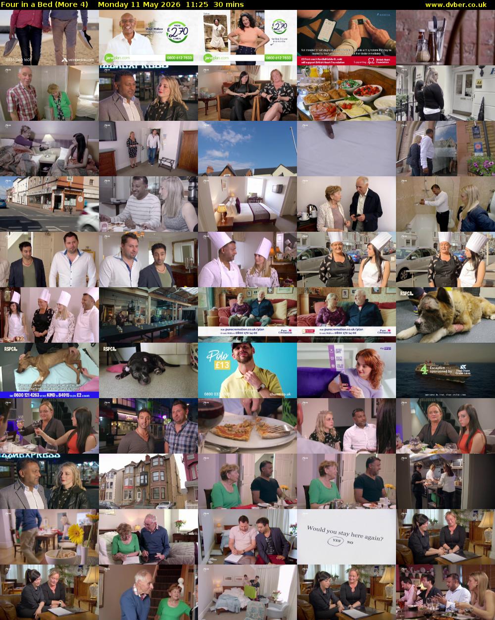 Four in a Bed (More 4) Monday 11 May 2026 11:25 - 11:55