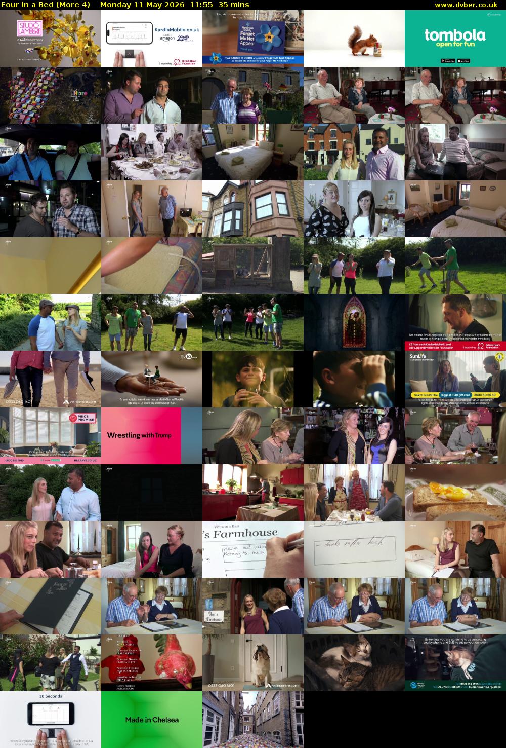 Four in a Bed (More 4) Monday 11 May 2026 11:55 - 12:30