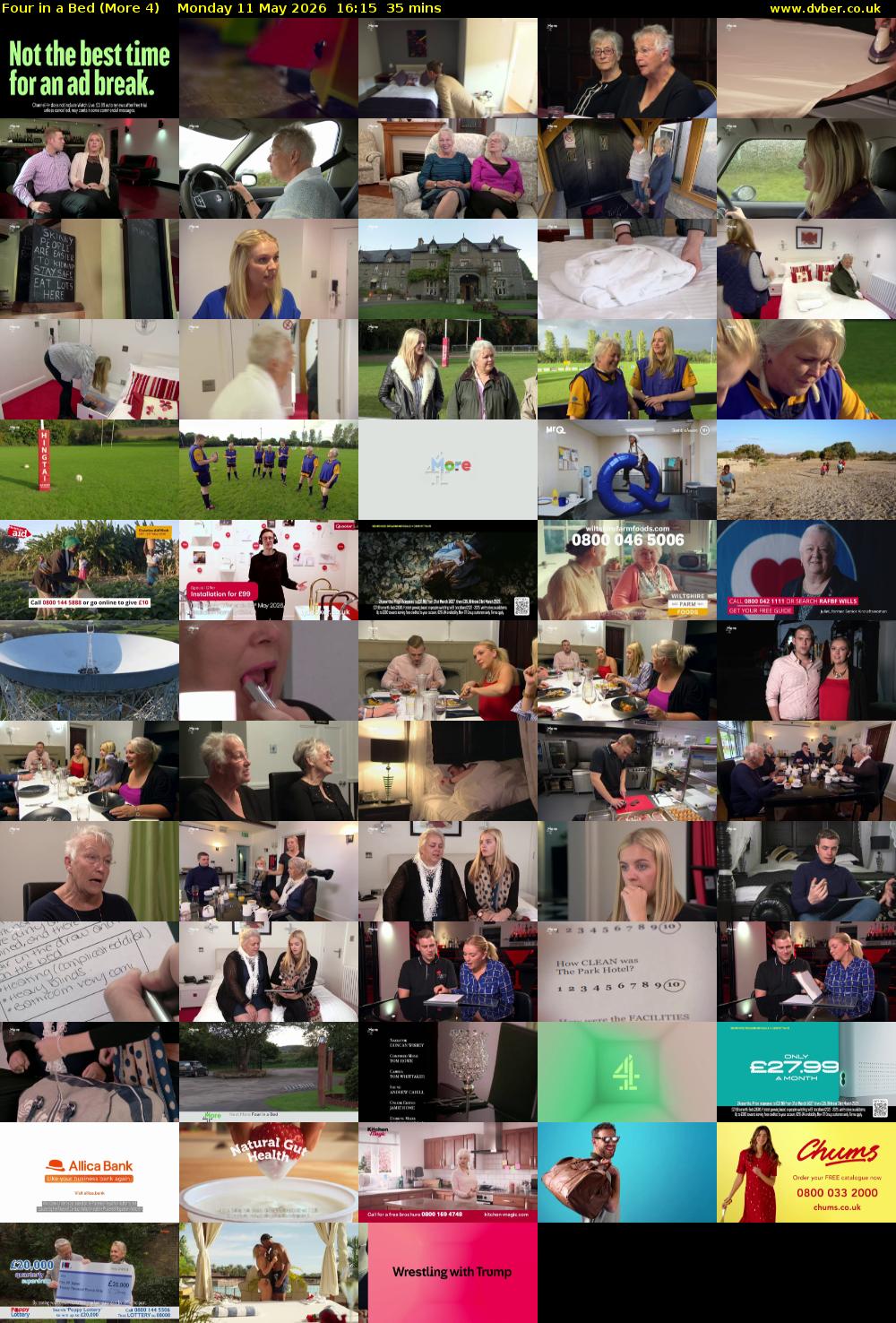 Four in a Bed (More 4) Monday 11 May 2026 16:15 - 16:50