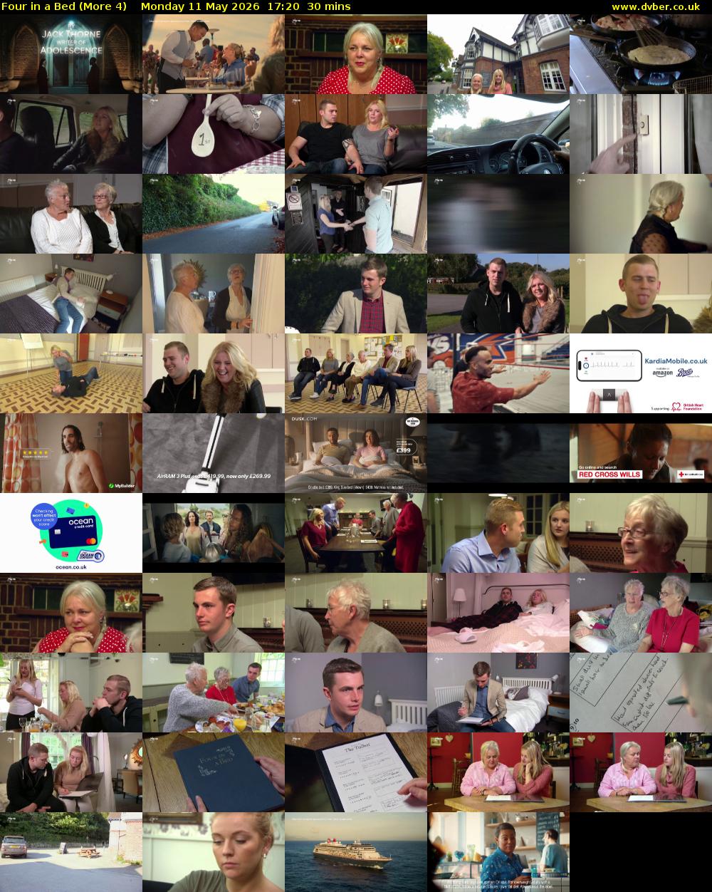 Four in a Bed (More 4) Monday 11 May 2026 17:20 - 17:50