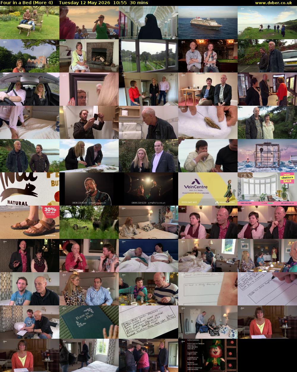 Four in a Bed (More 4) Tuesday 12 May 2026 10:55 - 11:25