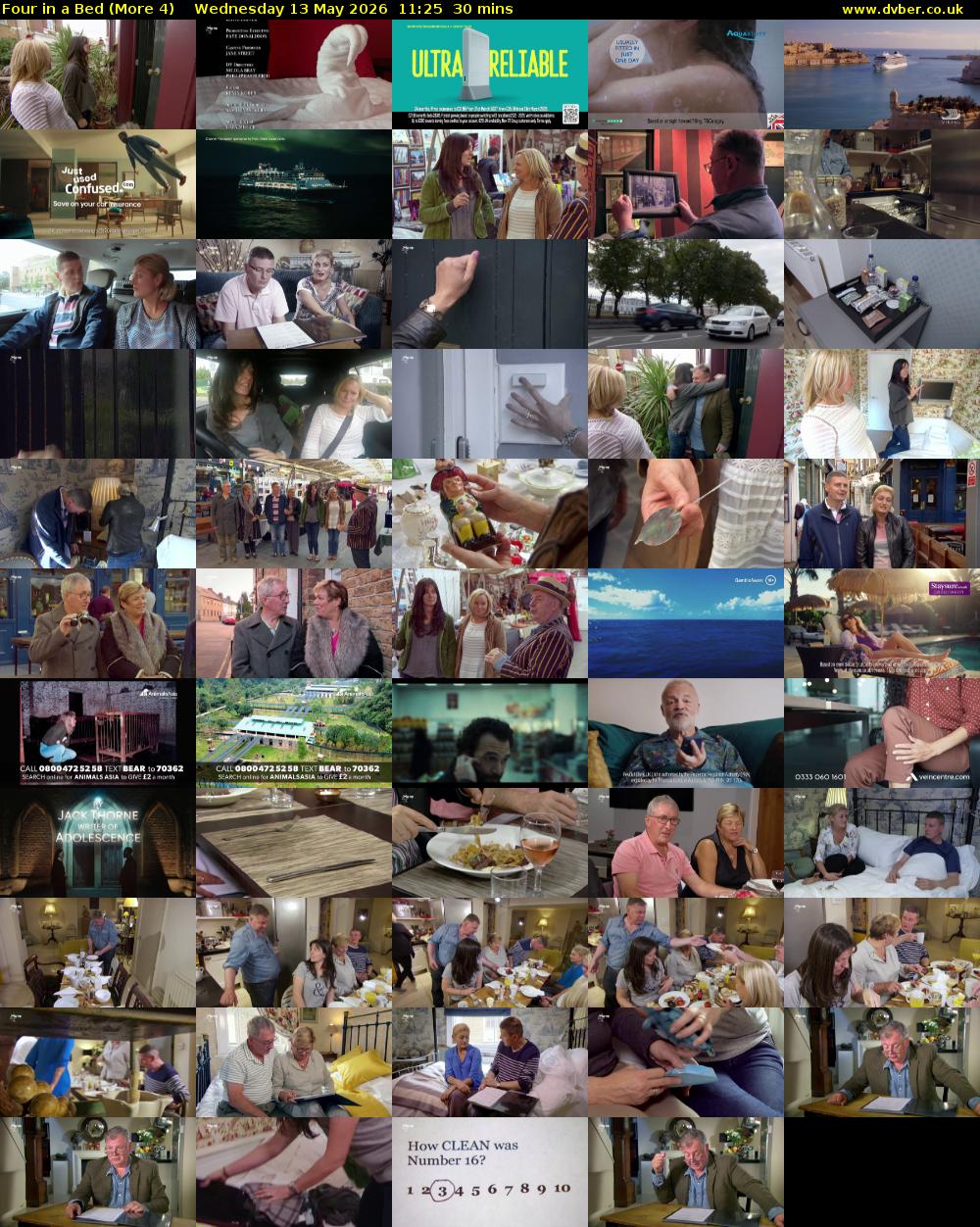 Four in a Bed (More 4) Wednesday 13 May 2026 11:25 - 11:55