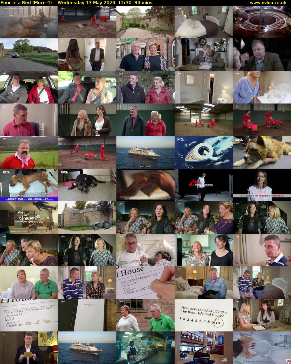 Four in a Bed (More 4) Wednesday 13 May 2026 12:30 - 13:00